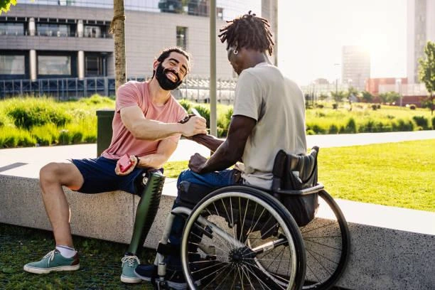 Disabled residents connecting in a warm and supportive community